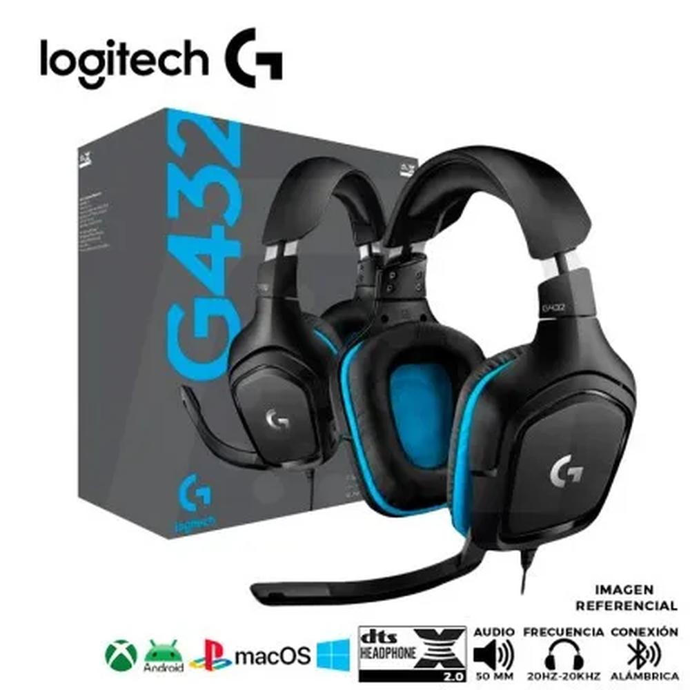 AUDIFONO LOGITECH G432 3.5MM-USB 7.1 AUDIFONO LOGITECH G432 3.5MM-USB 7.1