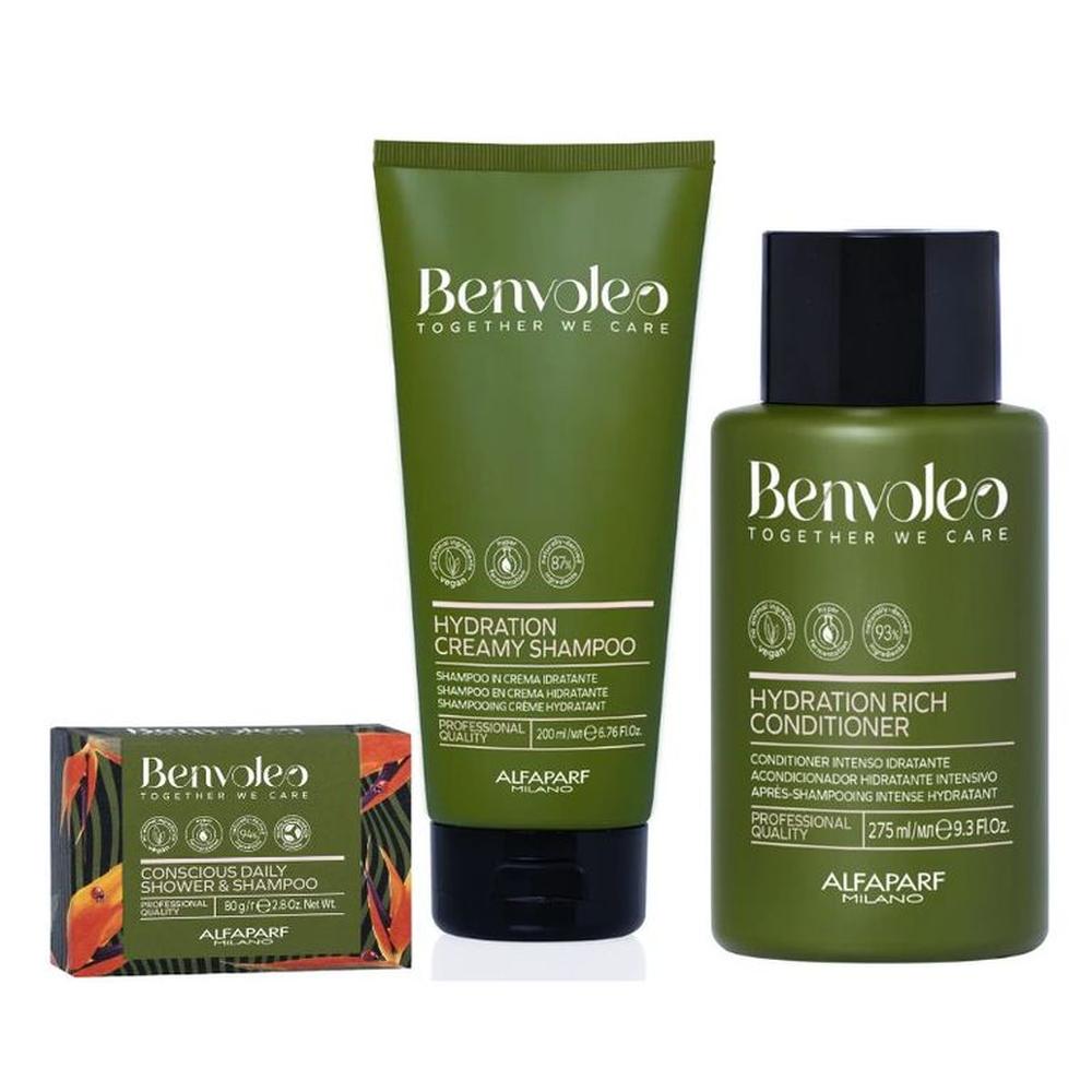 Benvoleo - The Hydration Shampoo Sólido y Liquido + Acondicionador Benvoleo - The Hydration Shampoo Sólido y Liquido + Acondicionador