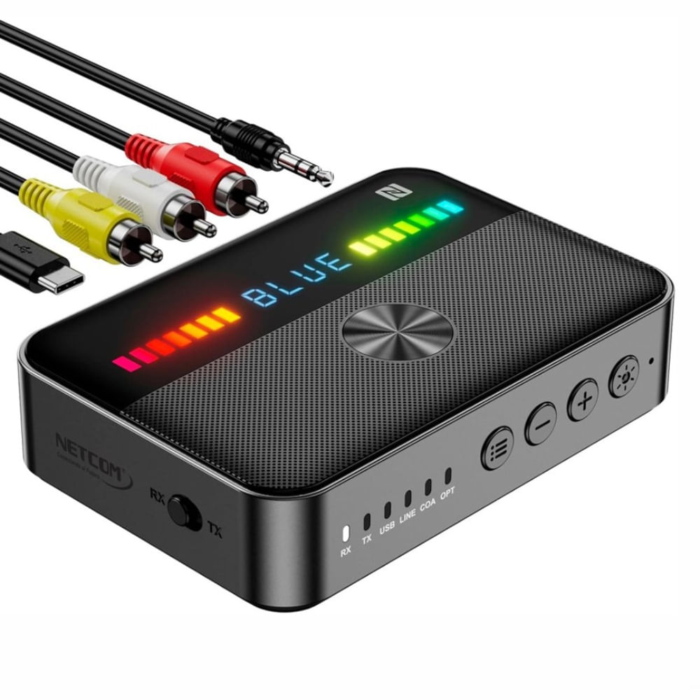 Adaptador Bluetooth 5.3 Dual Trasmisor y Receptor Convertidor Optico Adaptador Bluetooth 5.3 Dual Trasmisor y Receptor Convertidor Optico
