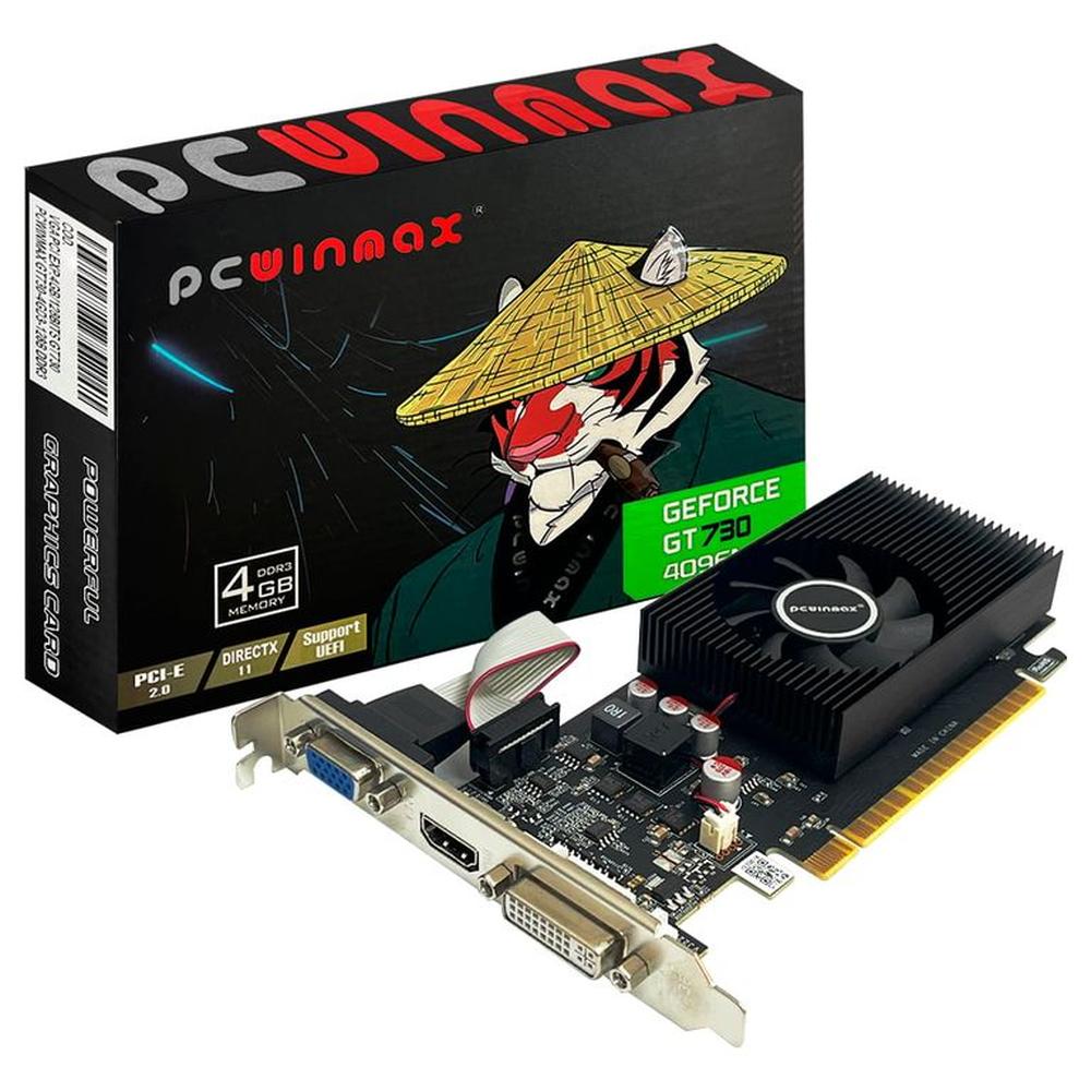 TARJETA DE VIDEO GT730 4GB PCWINMAX DDR3 128BIT