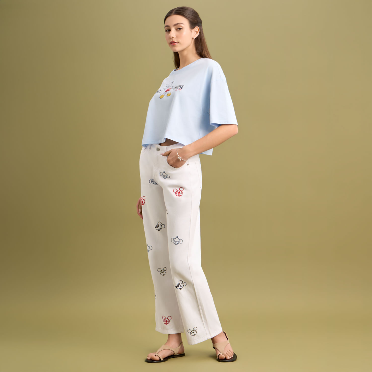 Pantalon Mujer Disney Recto