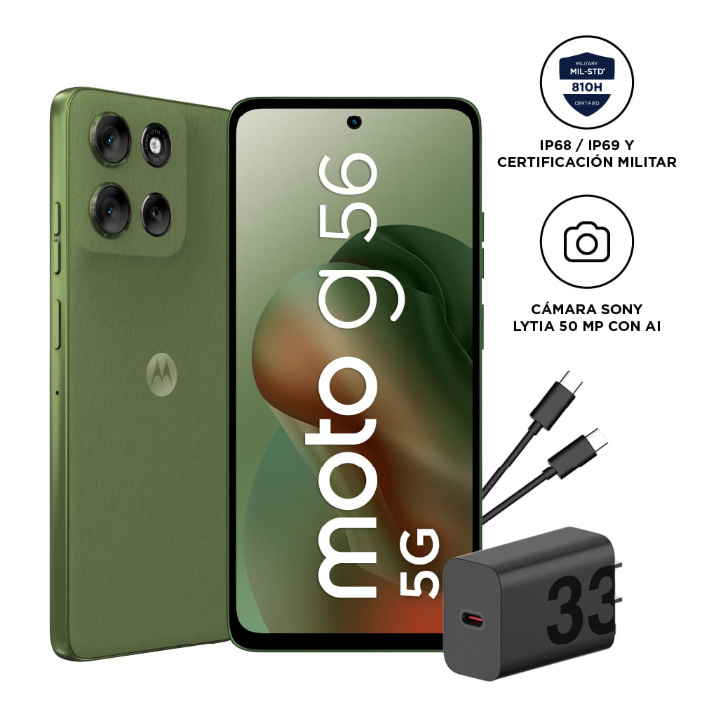 Celular Moto G56 8 + 256GB Verde