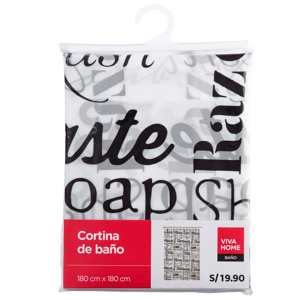 Set de Cortinas de Baño VIVA HOME Eva Surt 2un (Modelos Aleatorios)