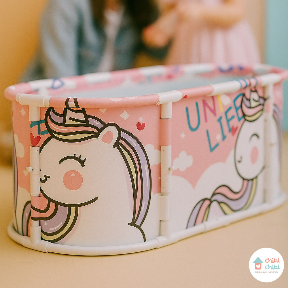 TINA RECTANGULAR. ROSA UNICORNIO