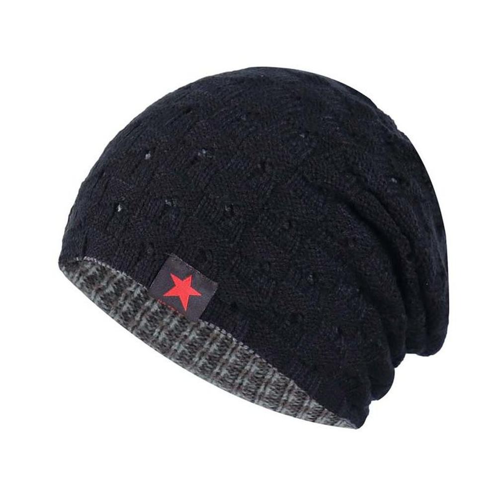 Beanie Reversible gorro unisex Doble Cara chullo Negro Negro M Beanie Reversible gorro unisex Doble Cara chullo Negro Negro M