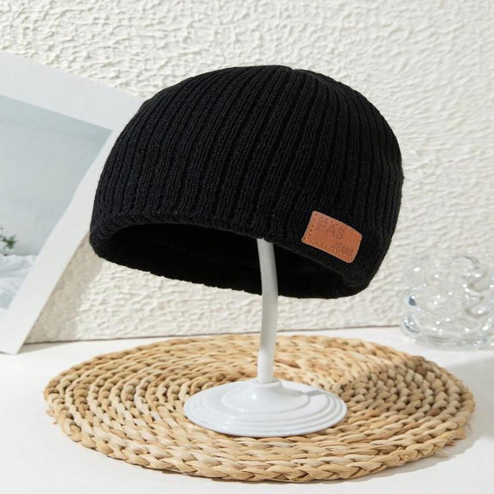 Beanie Gorro Fas Bronz Unisex con forro interno - Negro