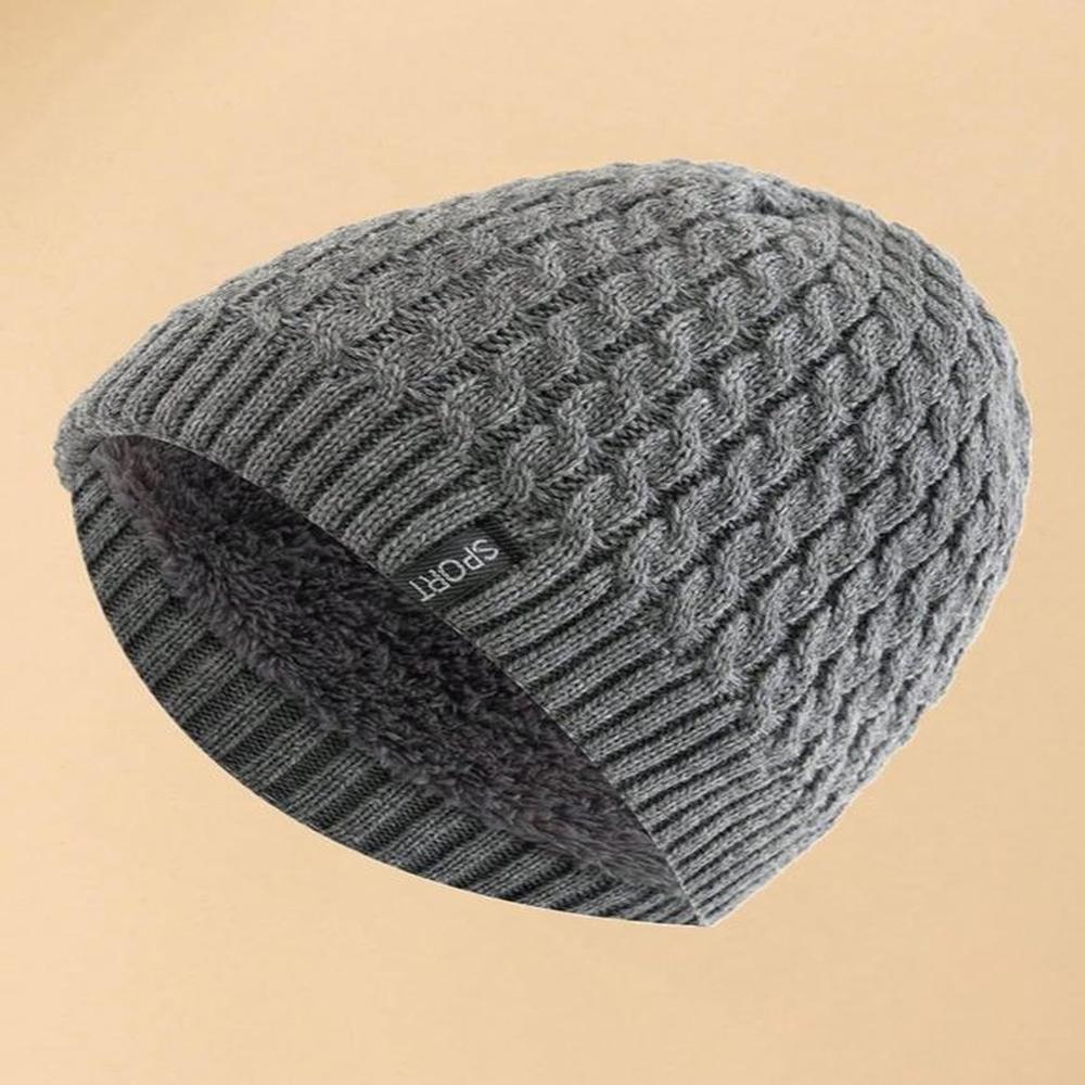 Beanie Gorro Nordic Unisex Trenzado - Gris