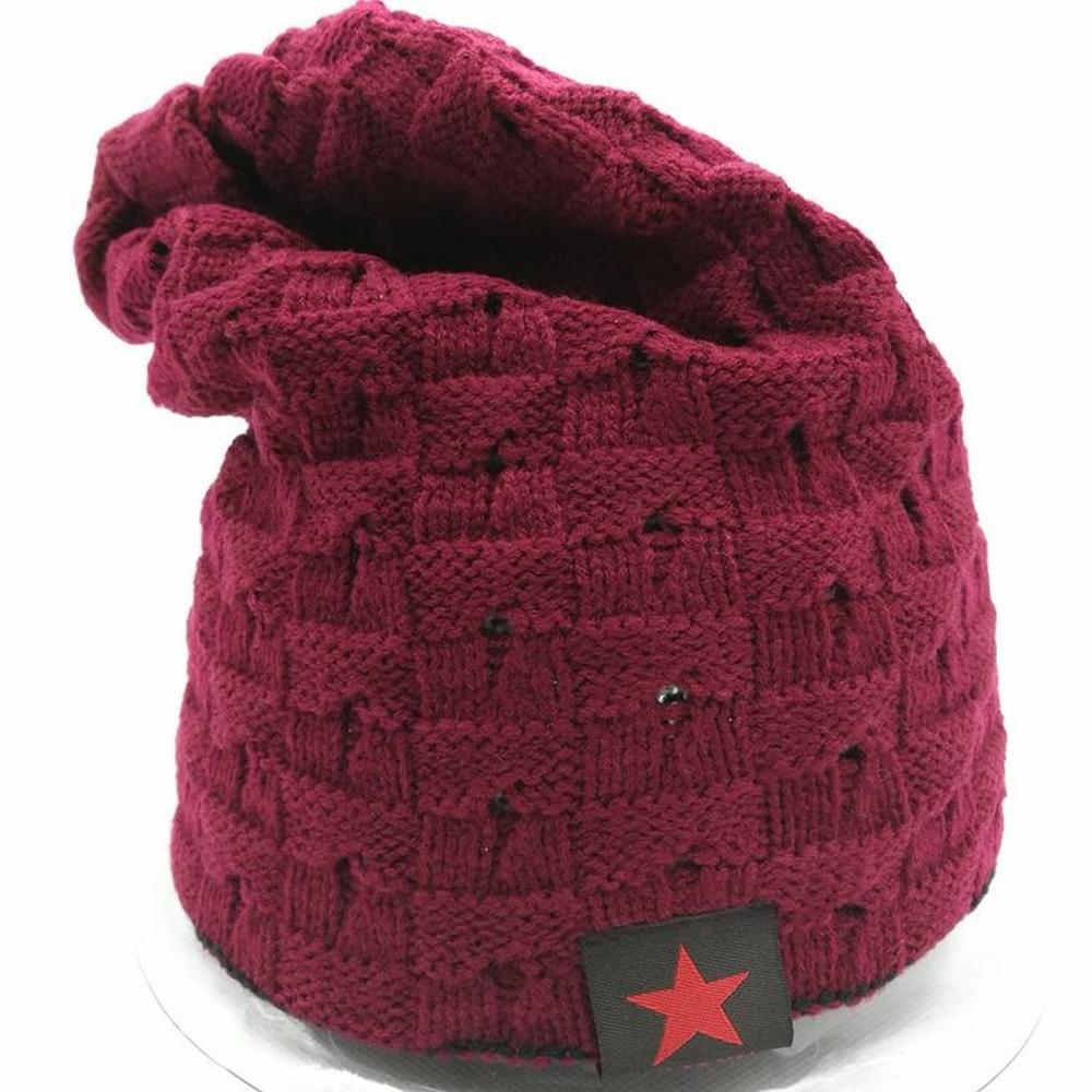 Beanie Reversible Doble Cara Guinda
