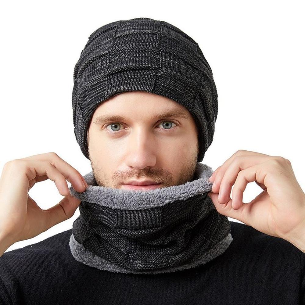 Beanie Denver con polar interior Negro