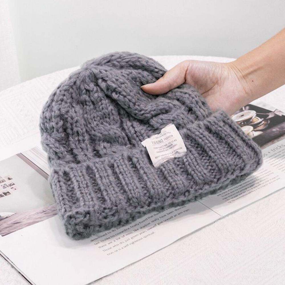 Chunky Beanie Kpop Gris Oscuro Gorro Trenzado Mujer Talla única Chunky Beanie Kpop Gris Oscuro Gorro Trenzado Mujer Talla única