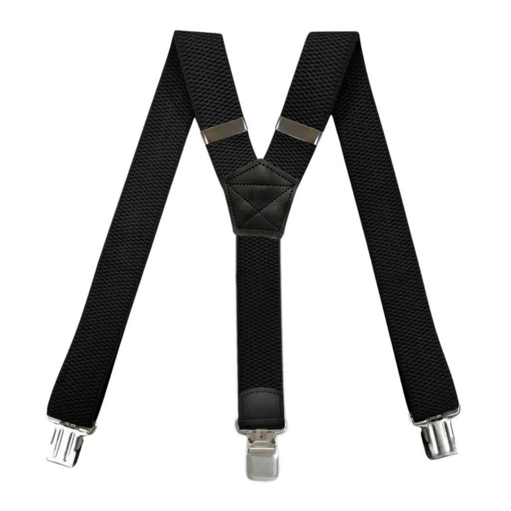 Tirantes pantalon hombre Ajustables Elásticos 4 cm Maverick Negro Talla única Tirantes pantalon hombre Ajustables Elásticos 4 cm Maverick Negro Talla única