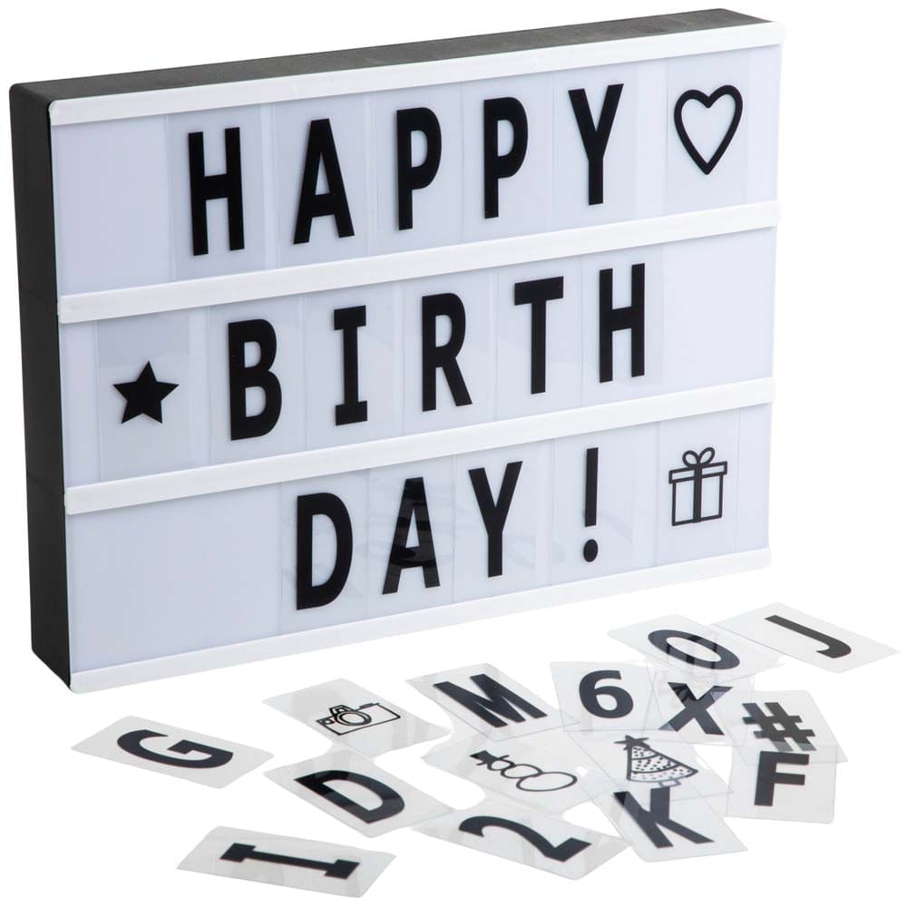 Caja DECO HOME C/Letras B&W Home