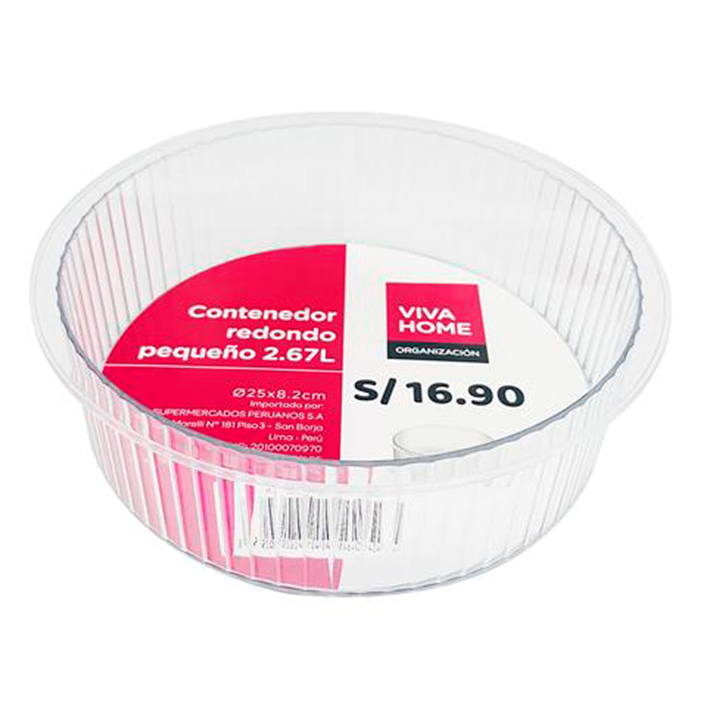 Contenedor VIVA HOME De Almac Red Peq 2.67L