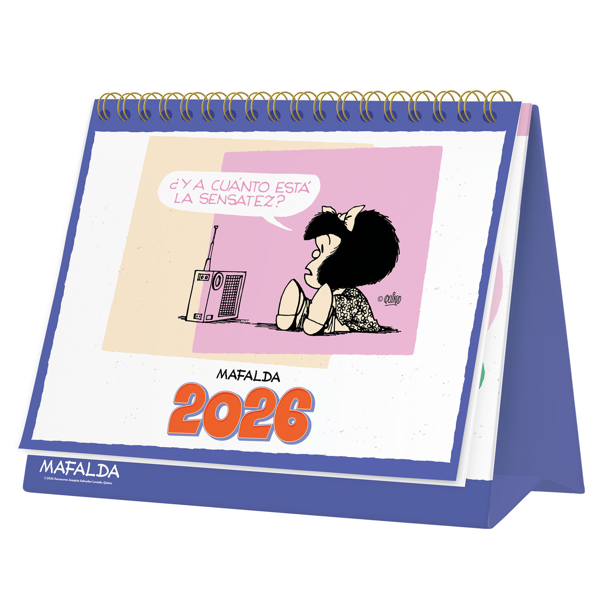 Calendario 2026 escritorio Mafalda DGNOTTAS