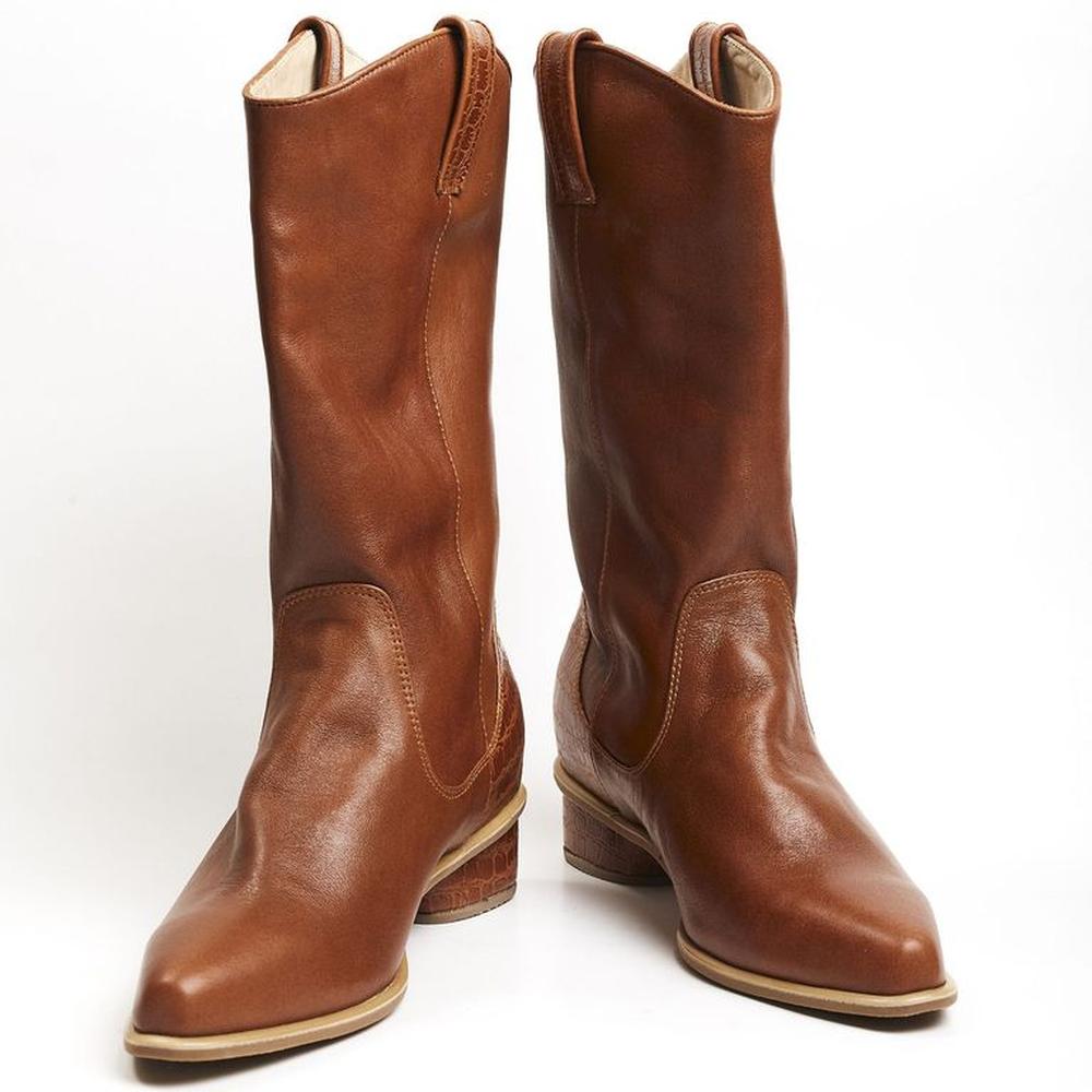Botas Vaqueras Para Mujer Matisma Dallas Camel 36.5 Camel