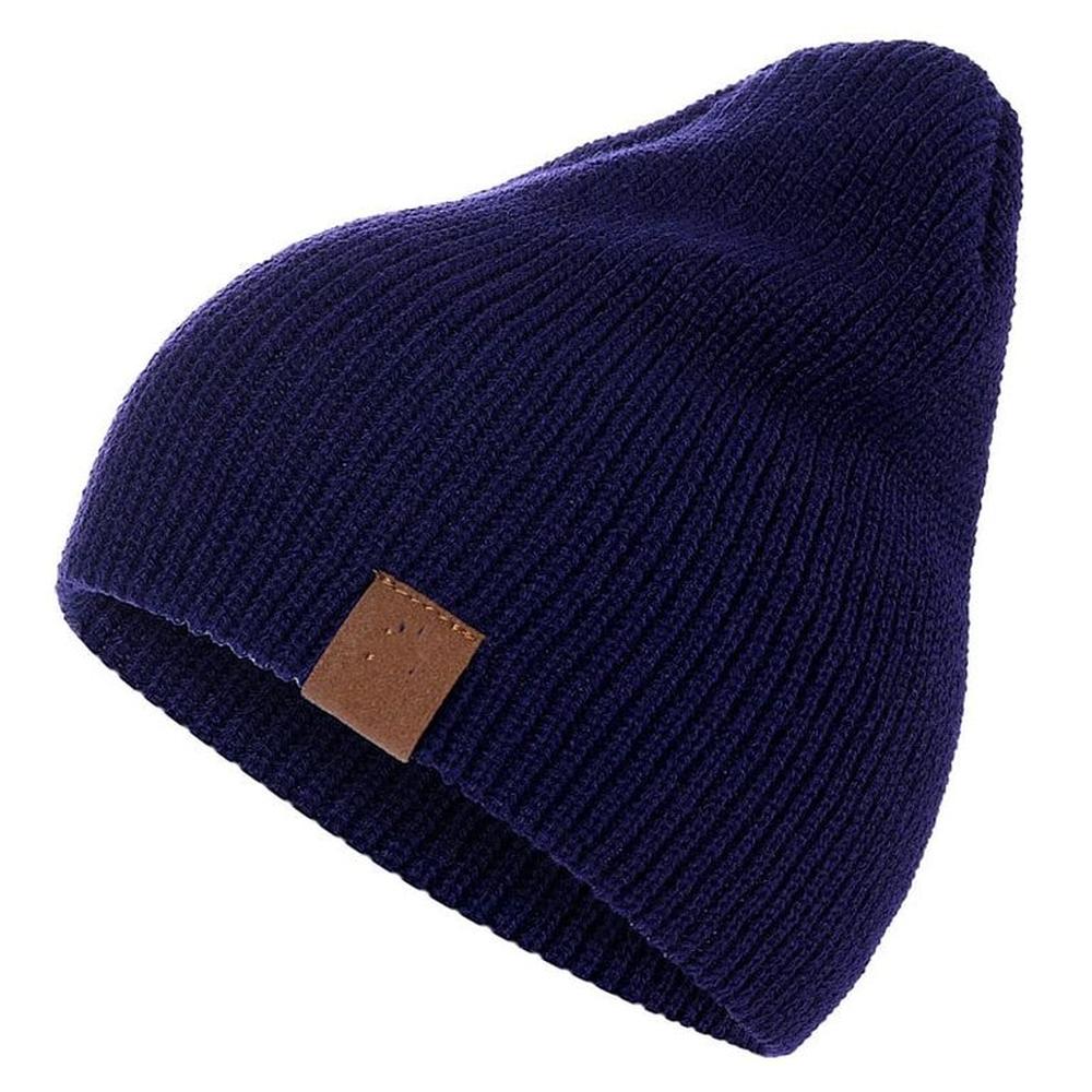 Beanie True C gorro tejido doble  Azul