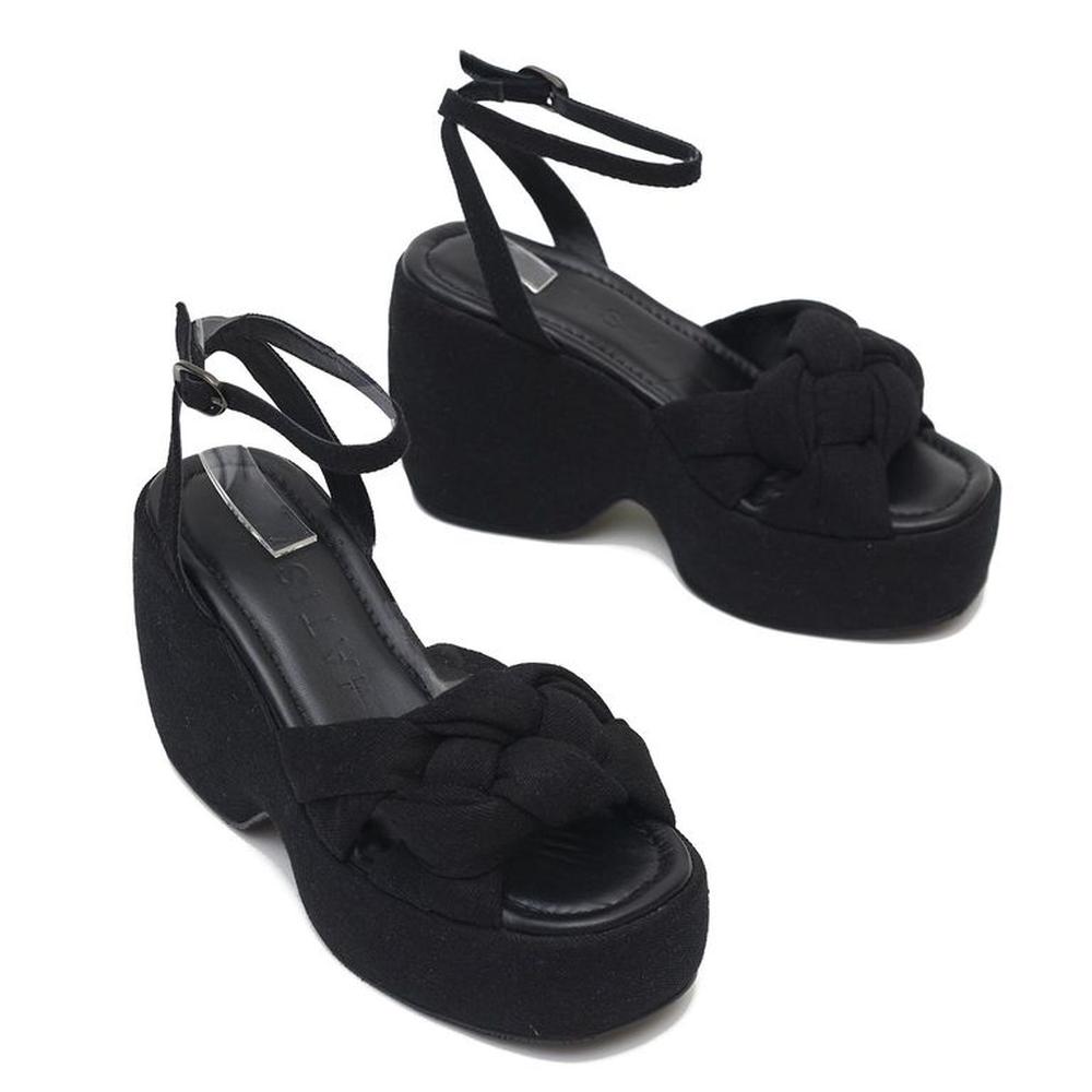 Plataformas Para Mujer Matisma Cala Denim Negro 36 Negro