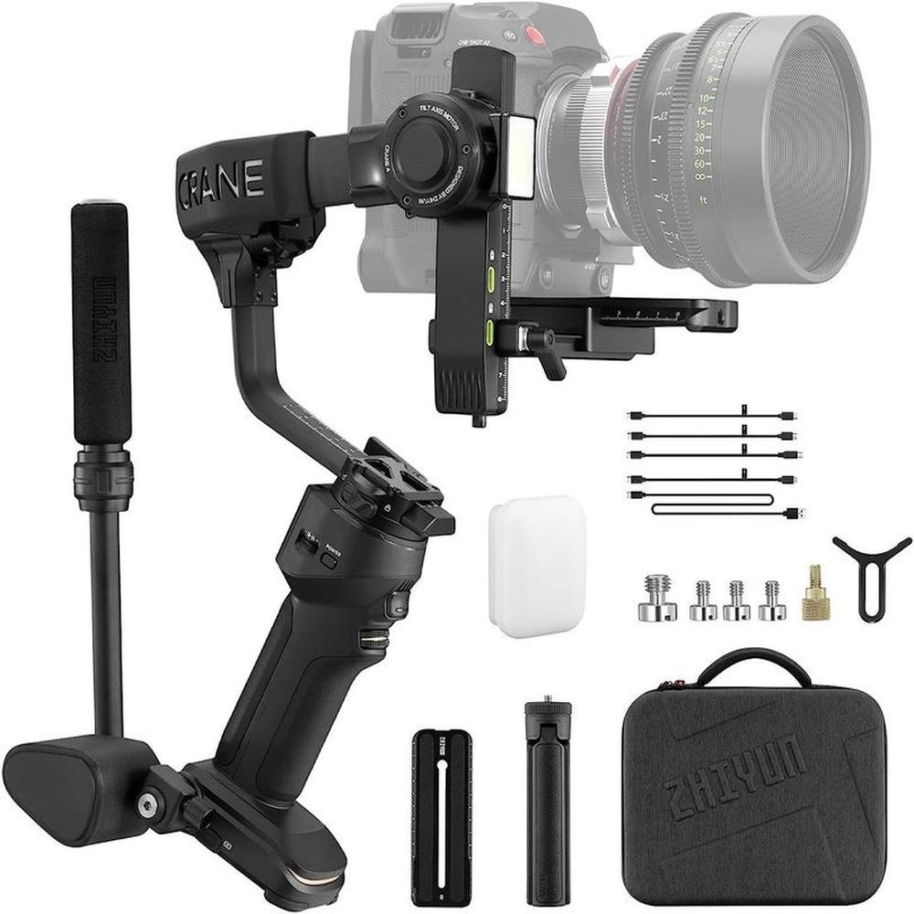 Estabilizador Zhiyun Crane 4 Combo, Cardan de 3 ejes para Cámaras DSLR