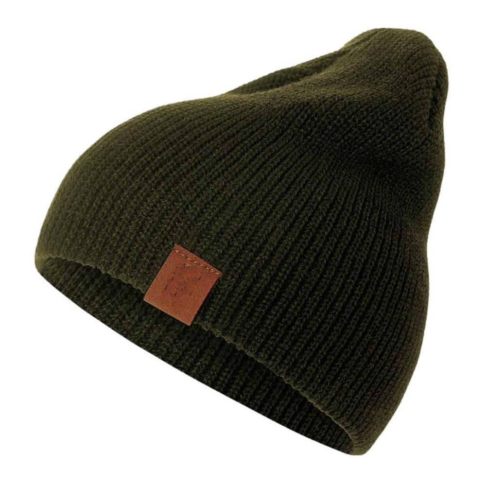 Beanie True C tejido doble Verde Olivo