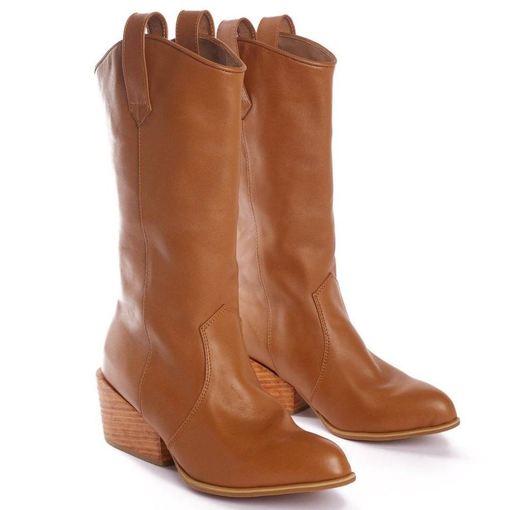 Botas Vaqueras Altas Para Mujer Matisma Málaga Camel 36.5 Camel