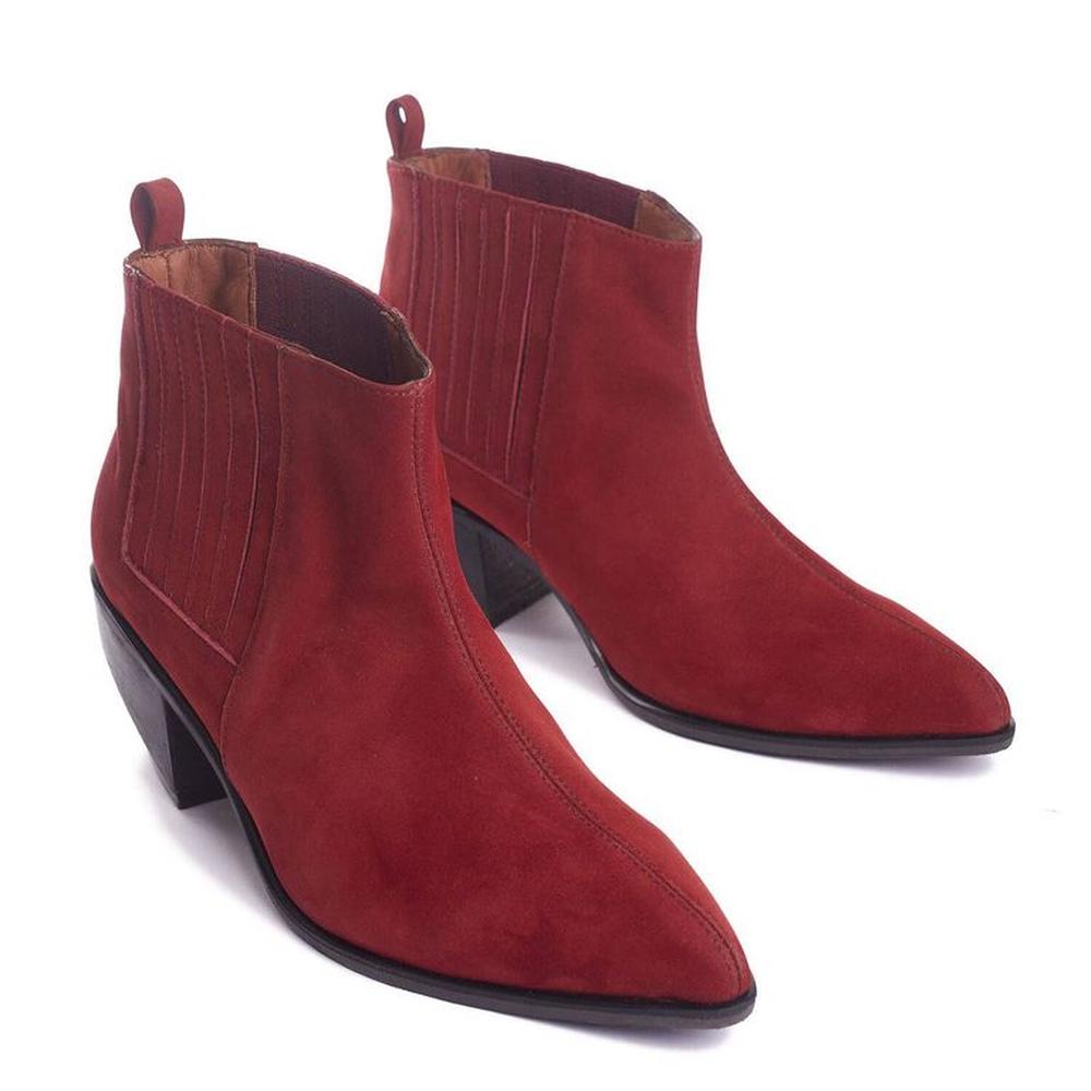 Botines Para Mujer Matisma Venecia Guinda 38.5 Guinda