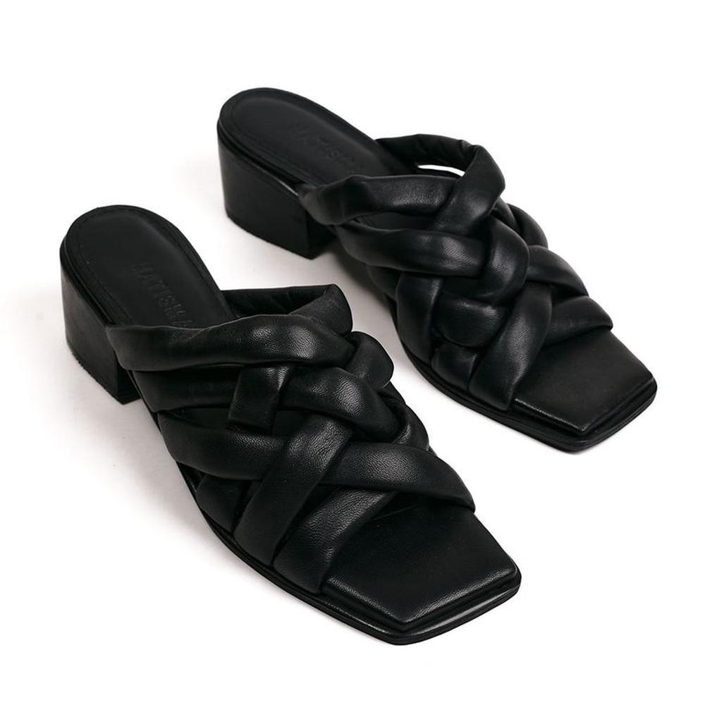 Sandalias Con Tacos Para Mujer Matisma Liba Negro 35.5 Negro