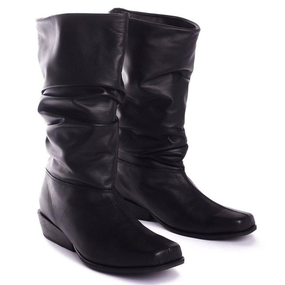 Botas Altas Slouchy Para Mujer Matisma Massa Negro 39.5 Negro