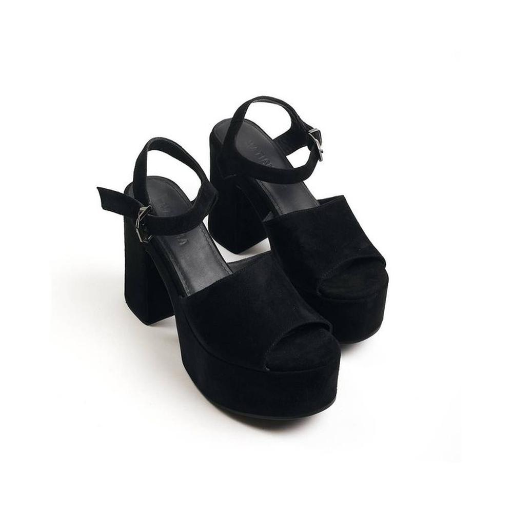 Zapatos Tacos De Vestir Con Plataforma Para Mujer Matisma Malva Negro 37 Negro