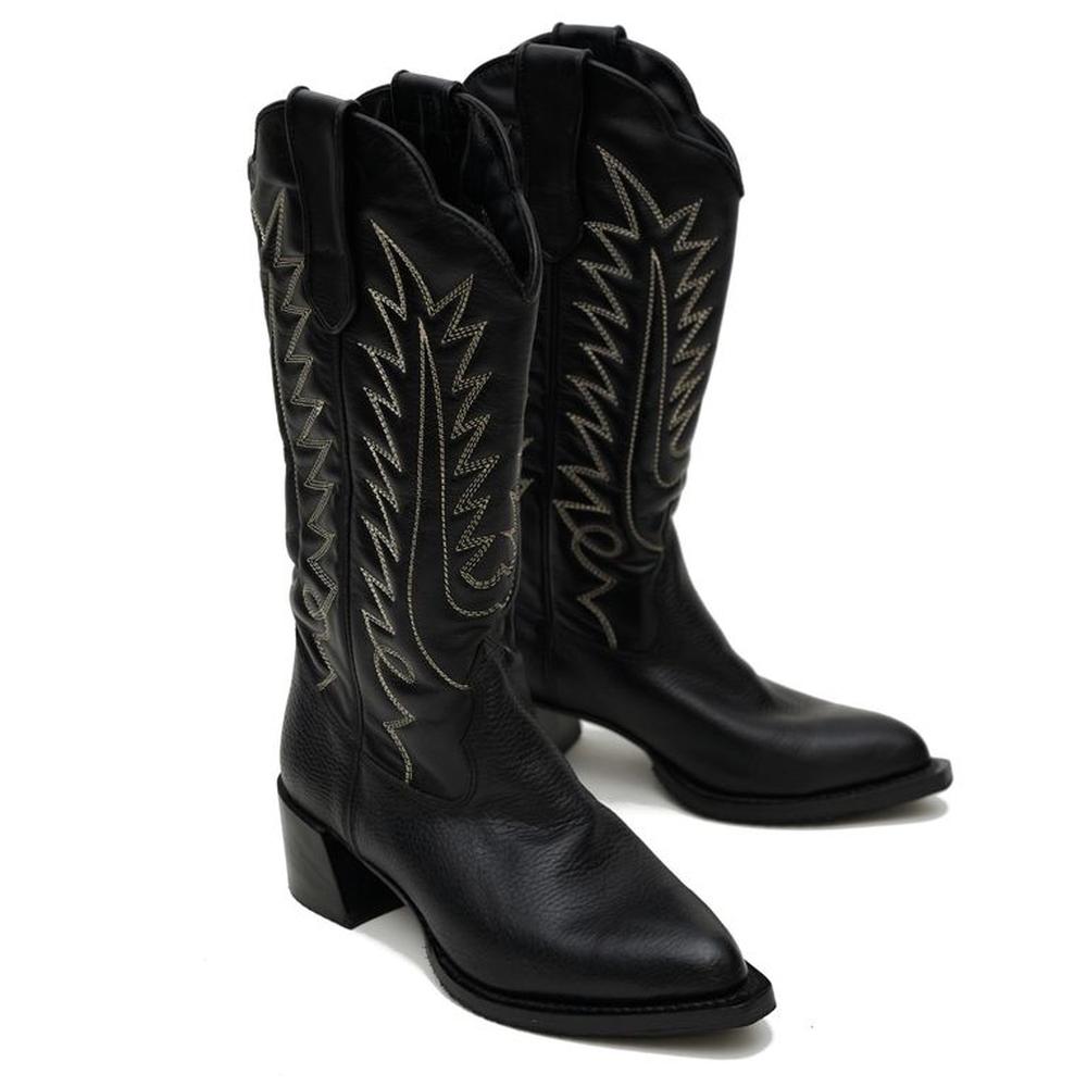 Botas Vaqueras Para Mujer Matisma Dakota Negro 37 Negro