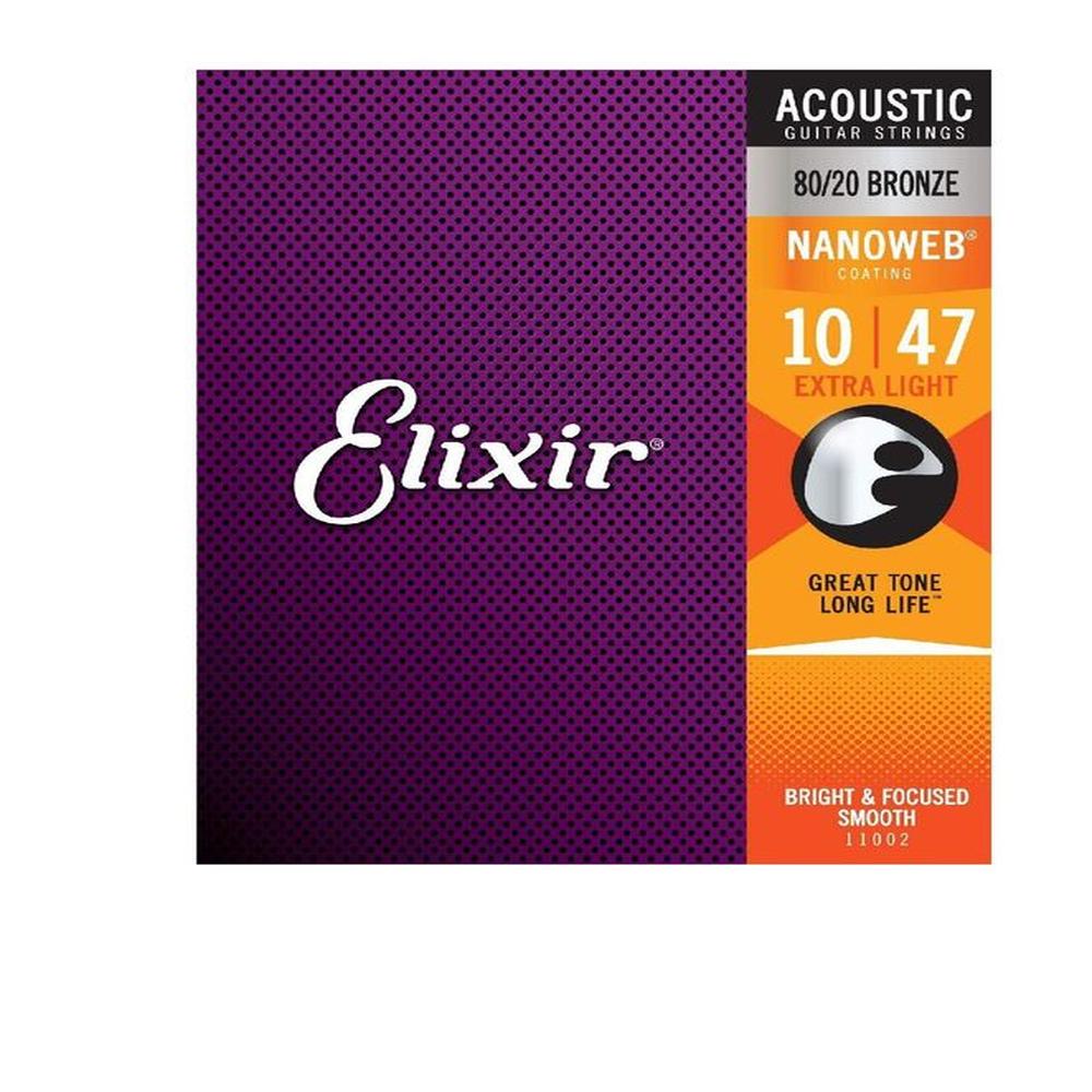 Cuerdas Elixir Calibre 10 Guitarra Acustica 11002