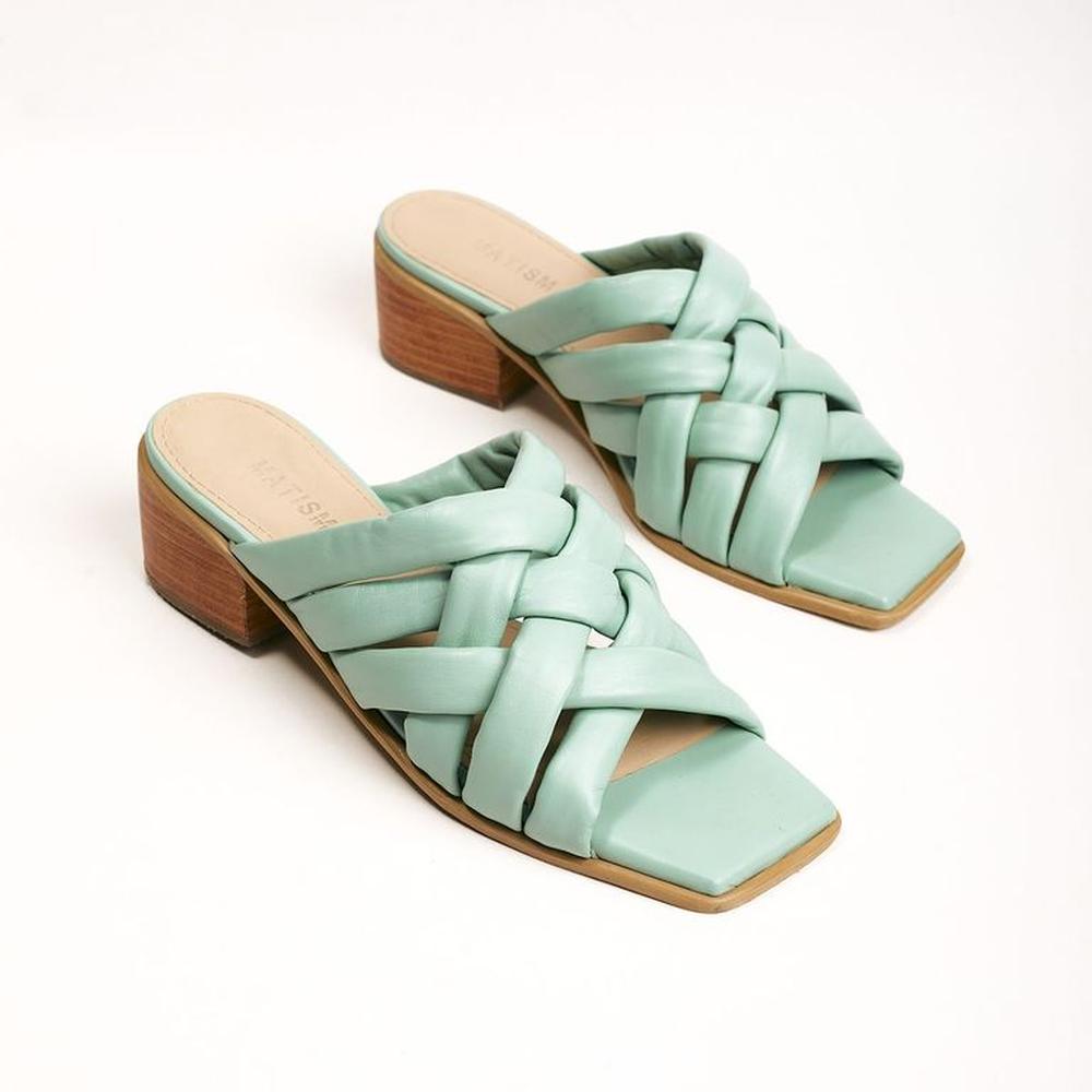 Sandalias Con Tacos Para Mujer Matisma Liba Menta 39 Verde Menta