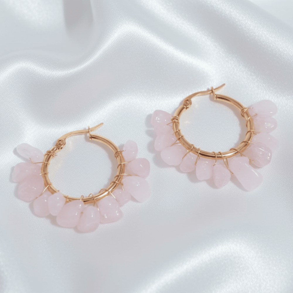 Aretes de Argolla Hit Mujer Rosa