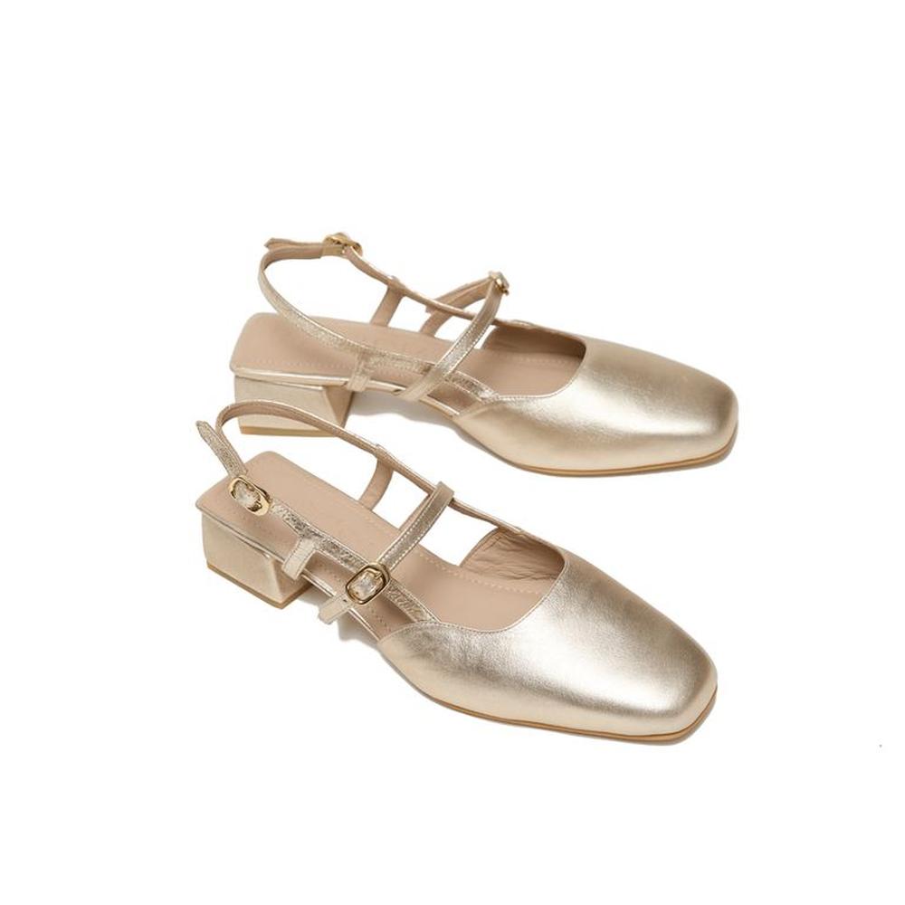 Loafers Para Mujer Matisma Bianca Dorado 36 Dorado
