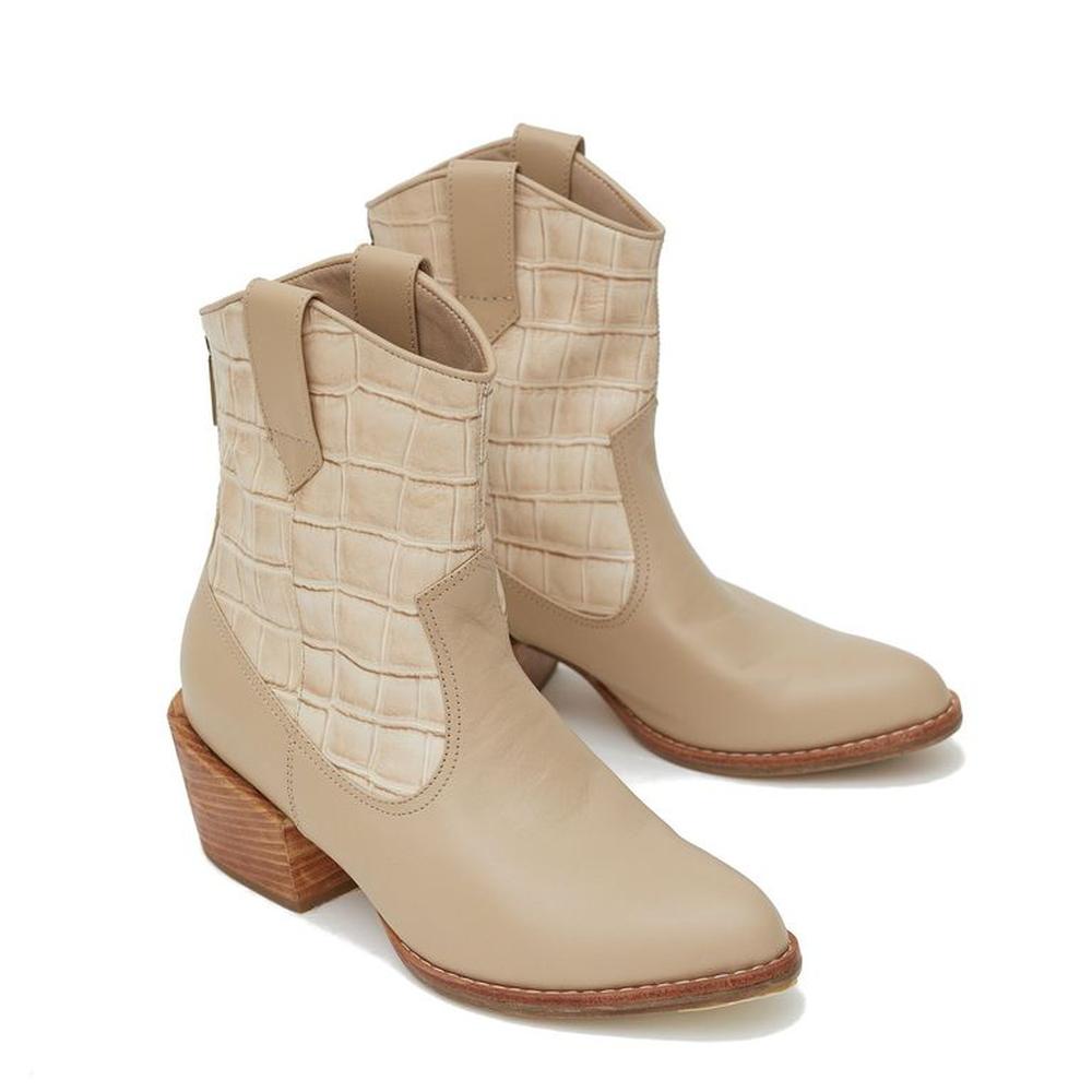 Botines Para Mujer Matisma Luz Beige 35 Beige