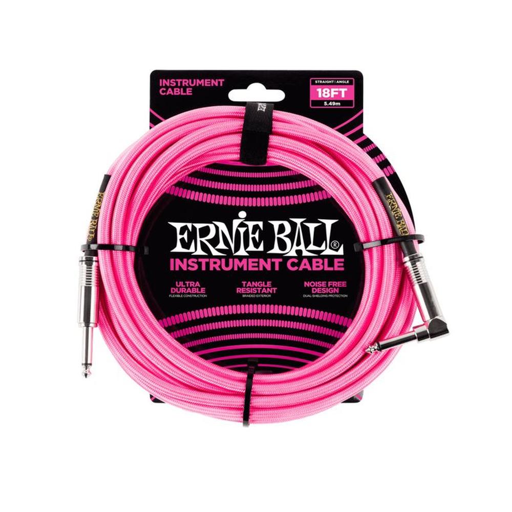 Cable Ernie Ball Neon Rosado 5,4m  P06083