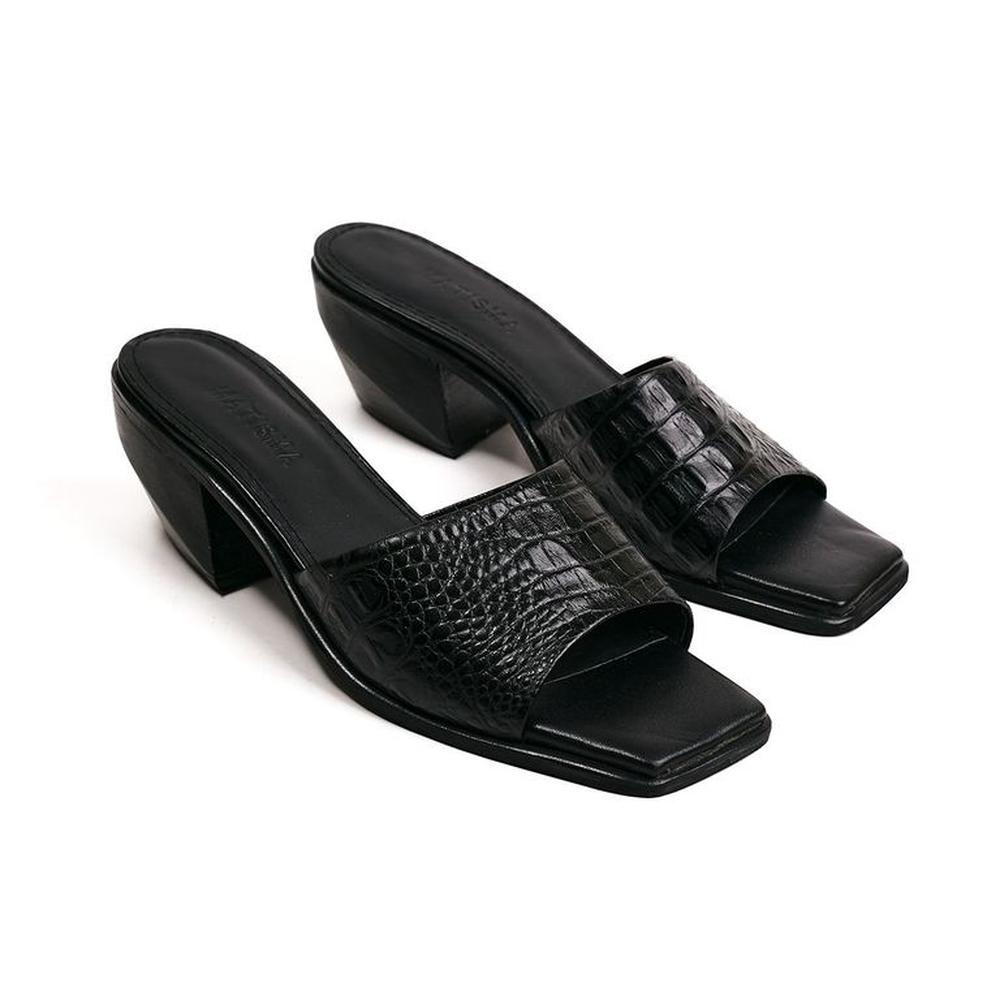 Sandalias Con Tacos Para Mujer Matisma Grecia Negro 36.5 Negro