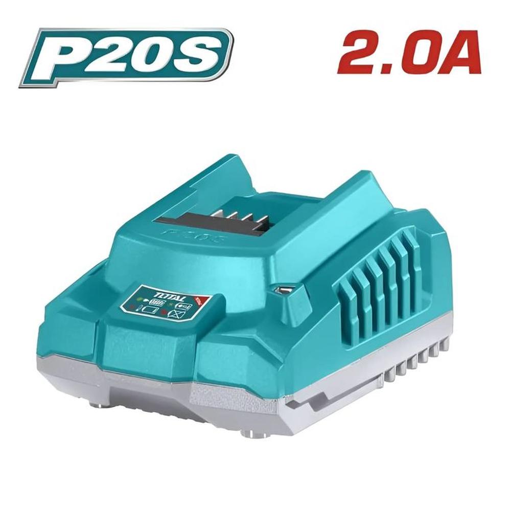 Cargador Rápido Total 20v 2ah -TFCLI2001
