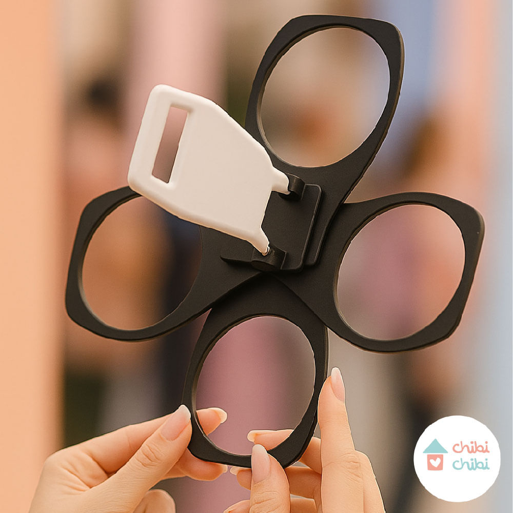 PORTAVASOS PLEGABLE - NEGRO