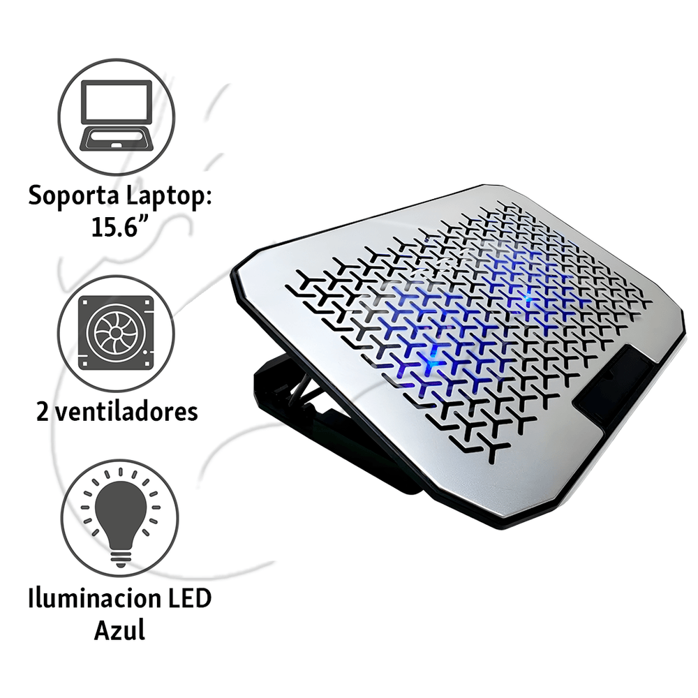 COOLER LAPTOP CYBERCOOL HA 80 ALUMINIO