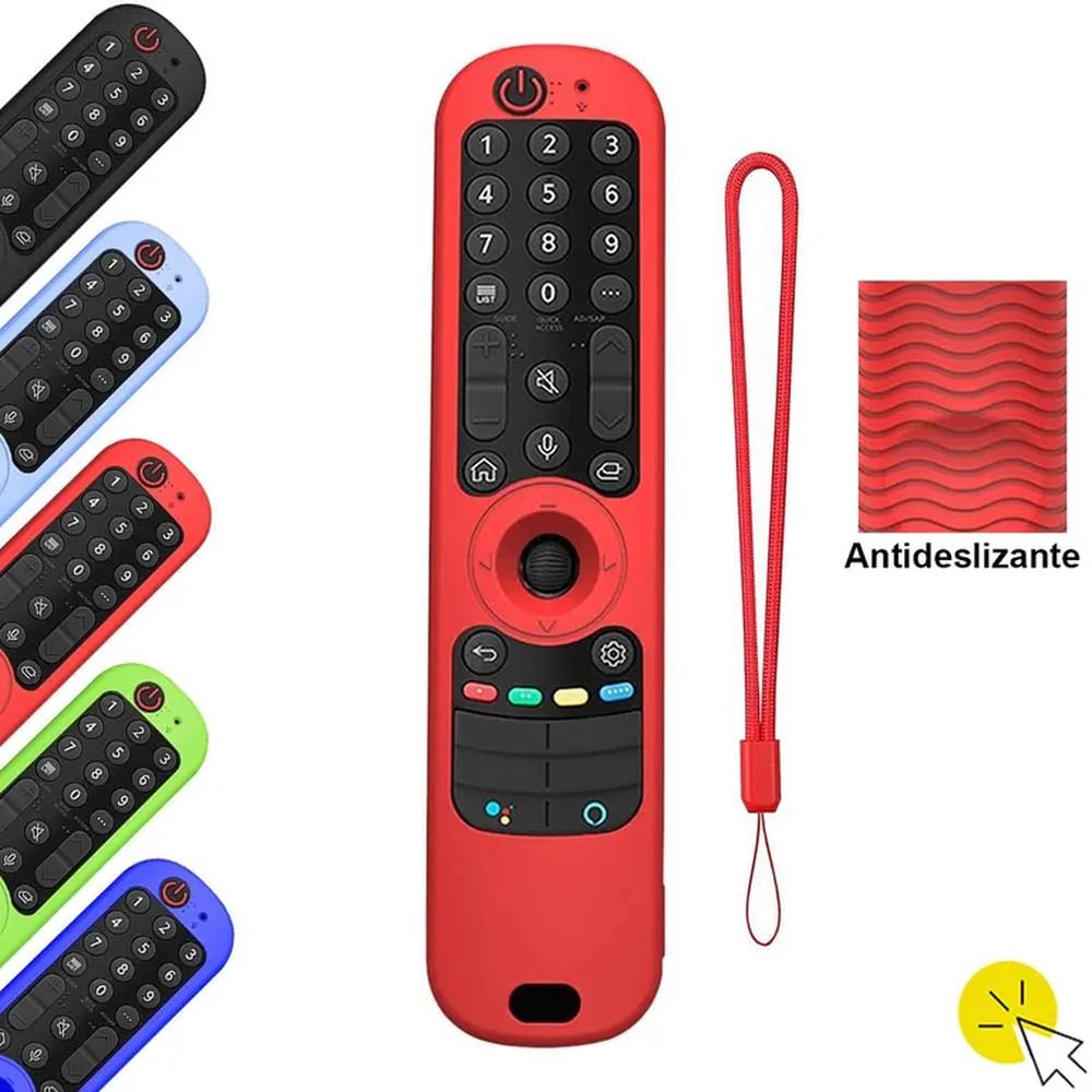 Funda Case de silicona para control Magic LG 2021 - 2022 - ROJO