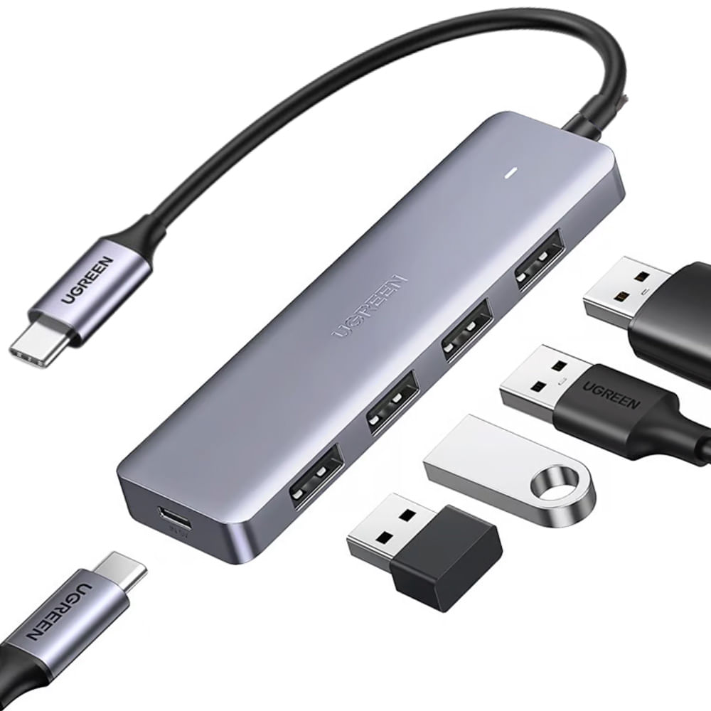 Hub Ugreen Cm219 Usb C 4 En 1 Multipuerto Usb 3.0 5 Gbps Hub Ugreen Cm219 Usb C 4 En 1 Multipuerto Usb 3.0 5 Gbps