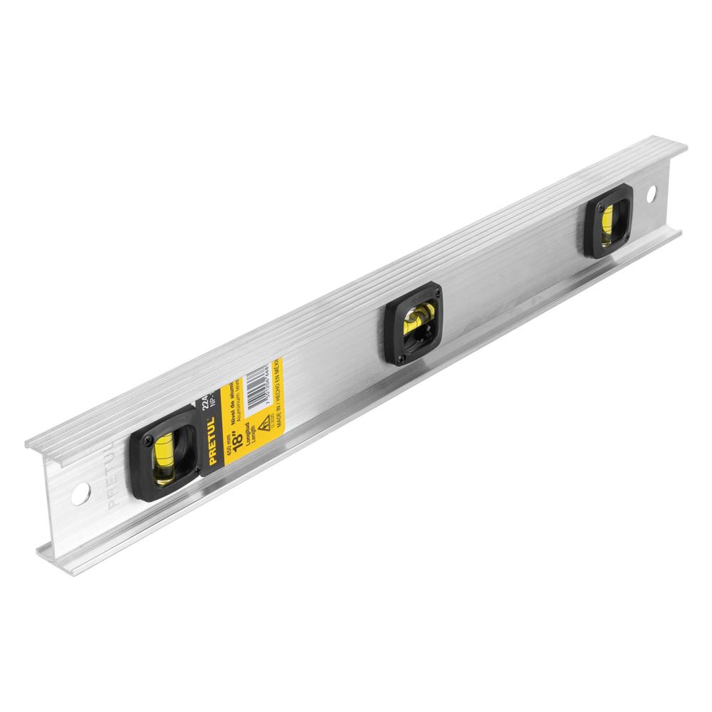 Nivel de Mano 18"" de Aluminio 22458 Pretul