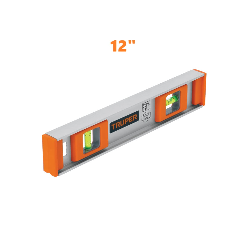 Nivel Profesional de 12"" de Mano de Aluminio 17030 Truper