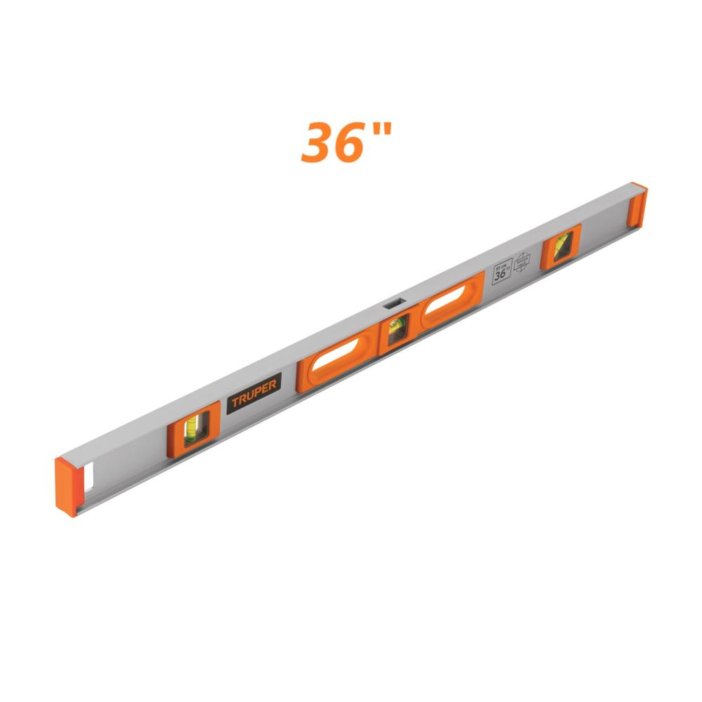 Nivel Profesional de 36"" de Mano de Aluminio 17038 Truper