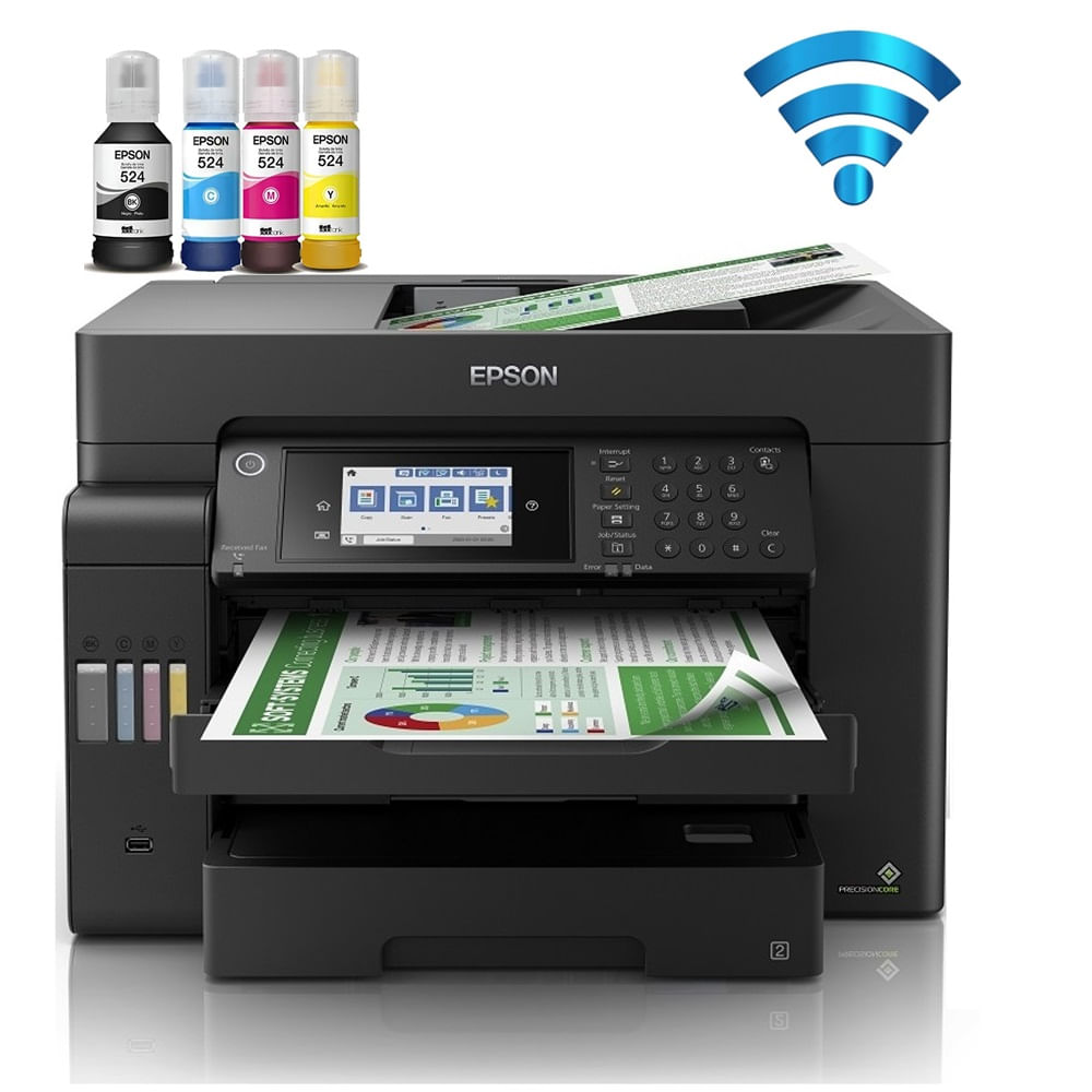 Impresora Epson L15150 Imprime Escanea Copia Fax Wi-Fi USB Ethernet
