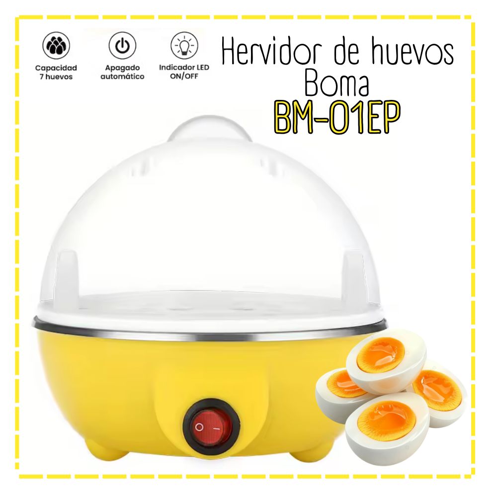 Hervidor de Huevos al Vapor Amarillo BM-01EP Hervidor de Huevos al Vapor Amarillo BM-01EP