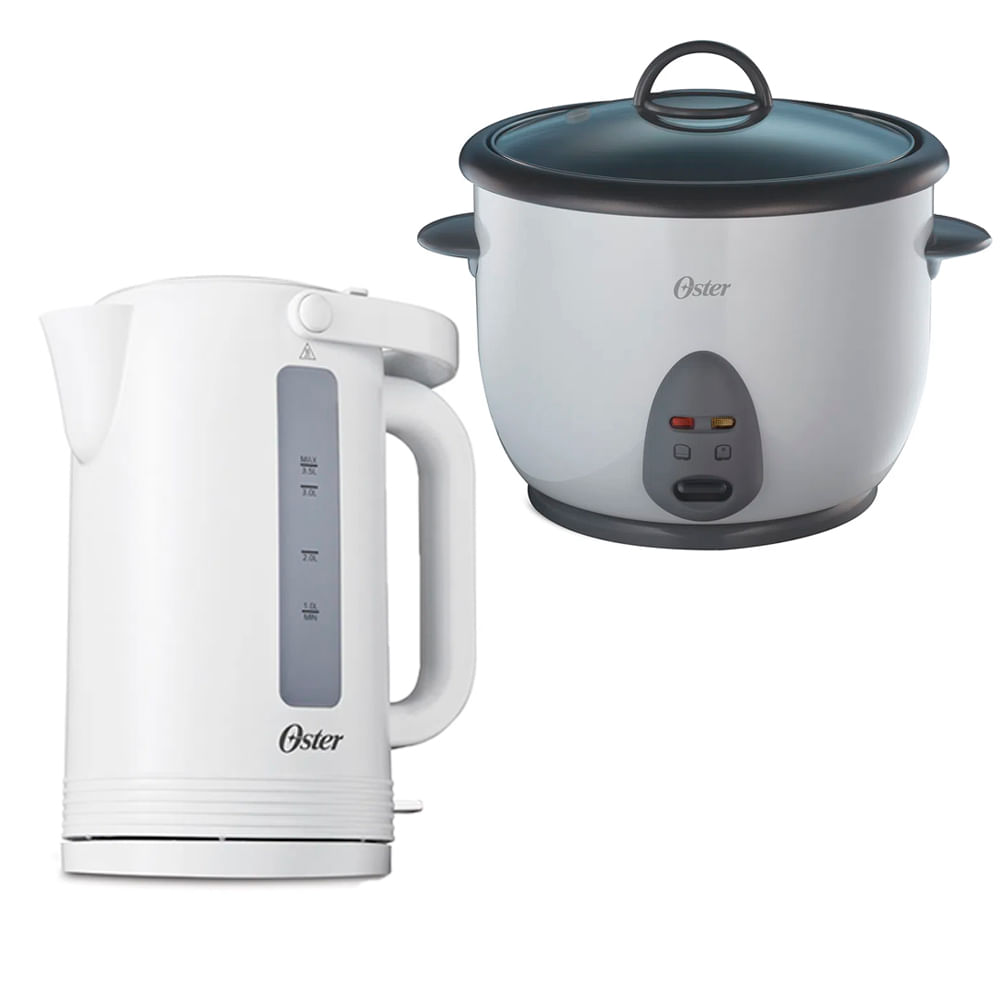 Hervidor eléctrico Oster 3.5 L BVSTKT35W mas Olla Arrocera CKSTRC1700W
