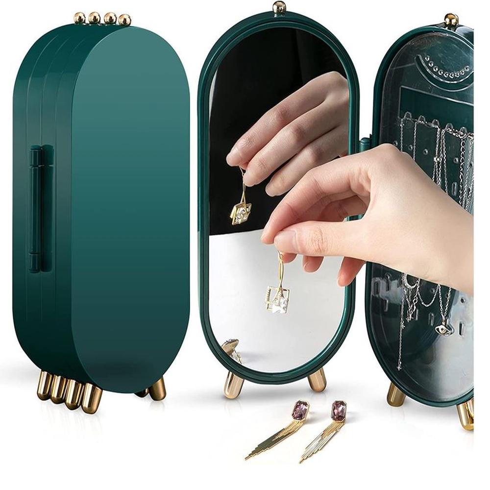 Joyero Organizador Acrilico Plegable para Joyas Importado Collar Arete