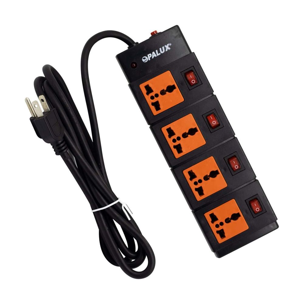 Supresor de Picos 4 Salidas Switch Individual 14-560BK OPALUX 14-560BK Supresor de Picos 4 Salidas Switch Individual 14-560BK OPALUX 14-560BK