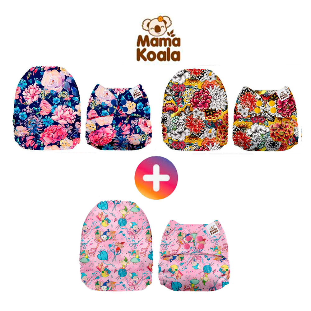 PAÑAL ECOLÓGICO DE TELA PACK X 3 UNIDADES MAMA KOALA SMT10 PAÑAL ECOLÓGICO DE TELA PACK X 3 UNIDADES MAMA KOALA SMT10